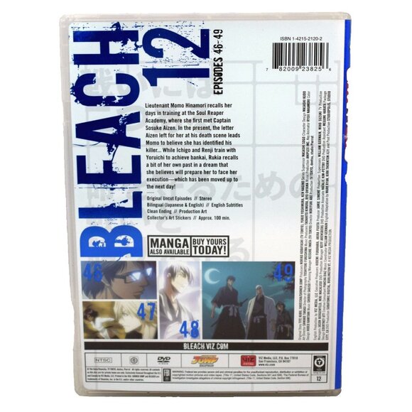 Shonen Jump Bleach Vol. 12: The Rescue (DVD, 2008) Anime - Picture 2 of 5